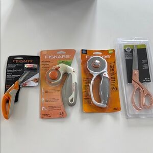Fiskars Scissors and Rotary Cutters LOT Set NEW